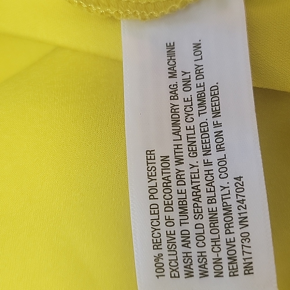 FUTURE COLLECTIVE WOMEN'S YELLOW MAXI SLIP DRESS SIZE M - Picture 9 of 13